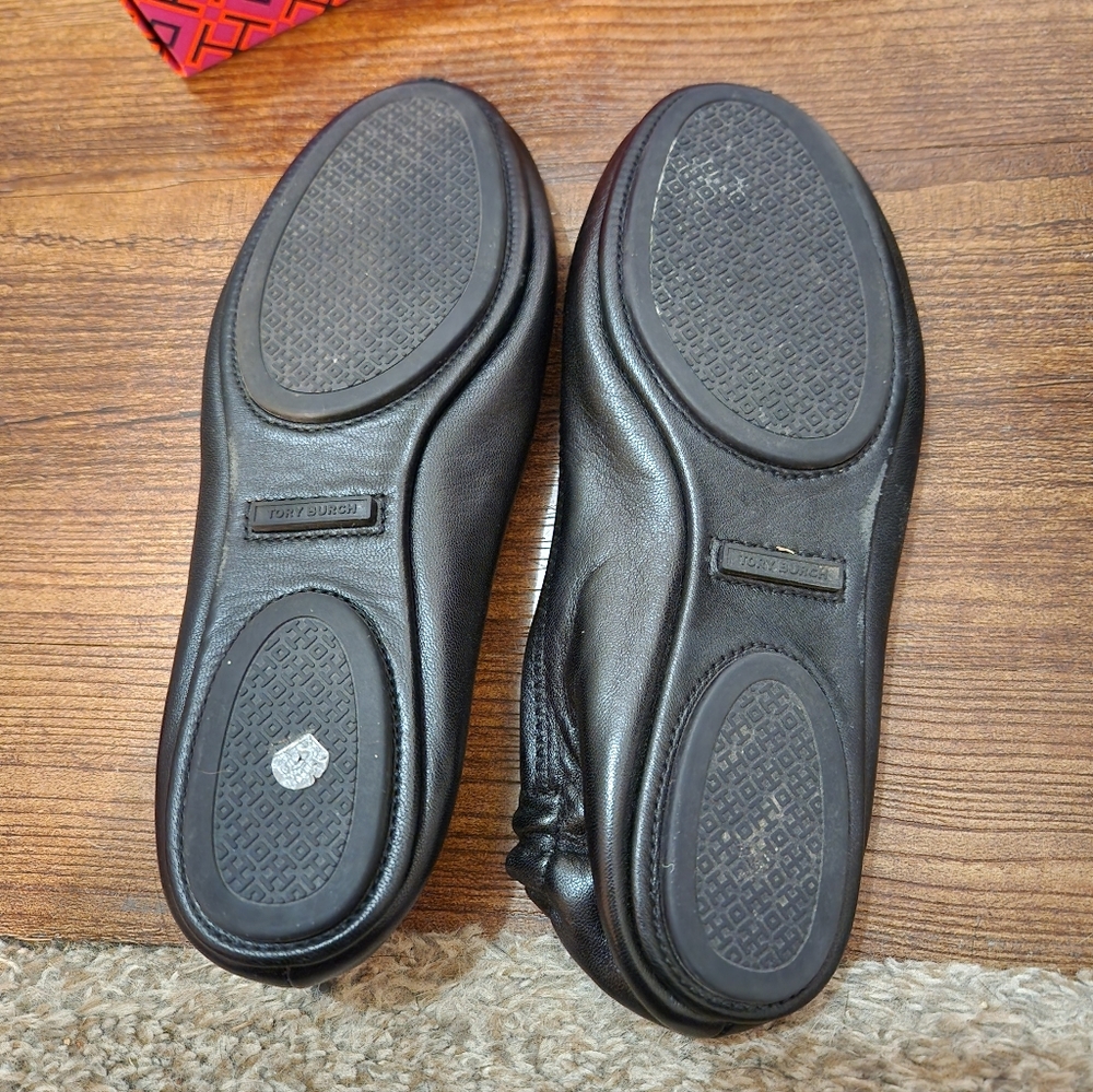 TORY Burch Minnie Travel Ballet Flats in Black - Picture 4 of 6